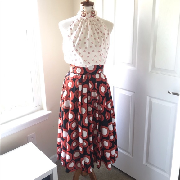 J. Crew Factory Dresses & Skirts - Styled! Outfit includes: earrings, top, skirt.